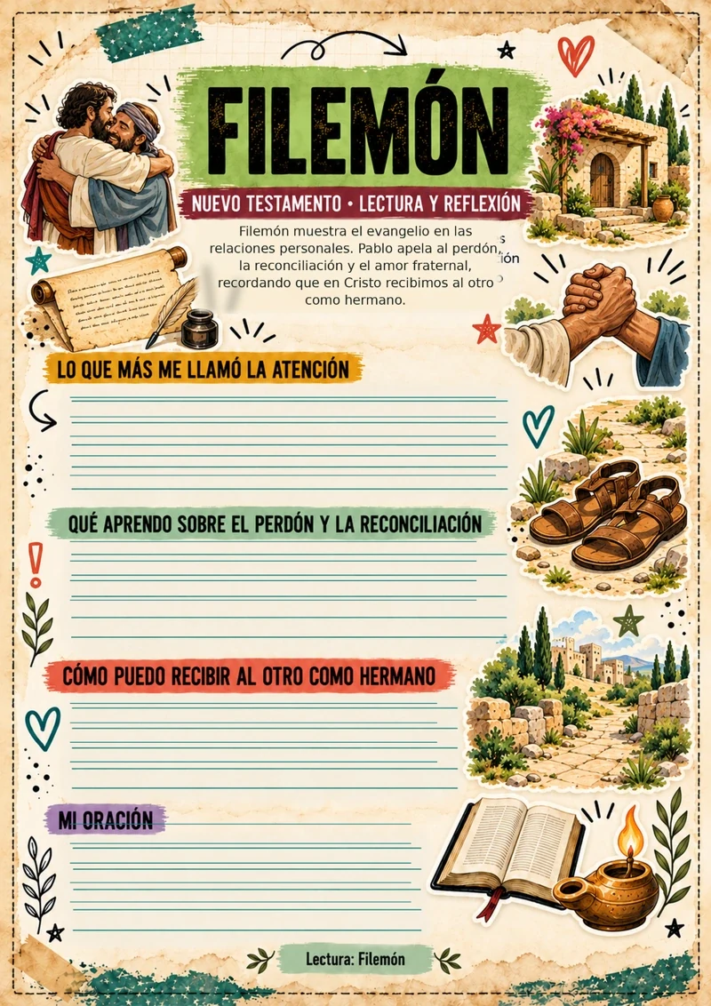 Hoja devocional de Filemón
